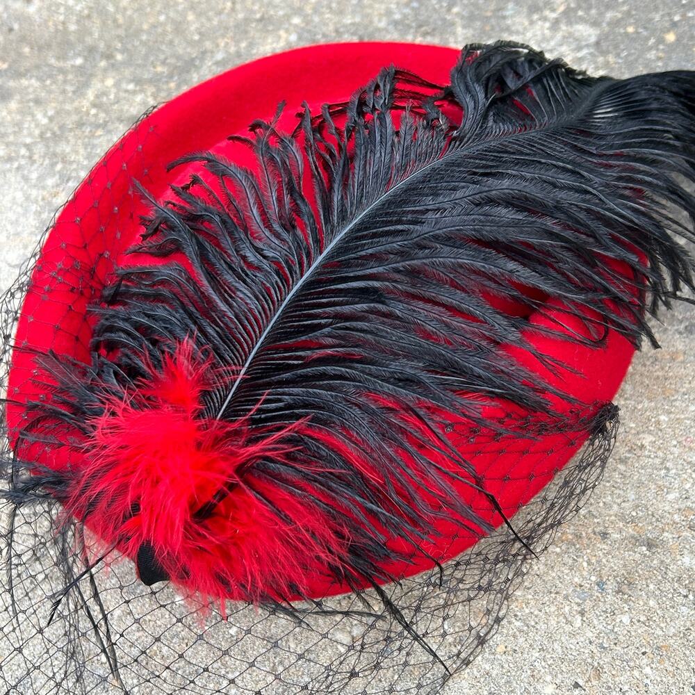 Lot of 5 vintage women’s hats - Picture 12 of 13